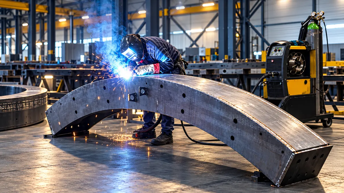 Zavarivanje čelične konstrukcije u pogonu METAL CORP